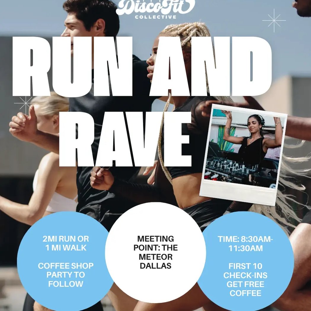 DiscoFit Dallas Launch: Run & Rave 1